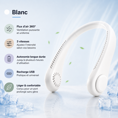 Refresh™ Pro — Ventilateur de Cou Portable